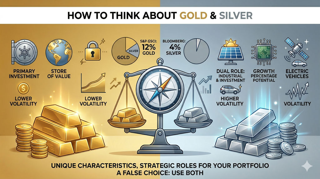 compare gold and silver differently